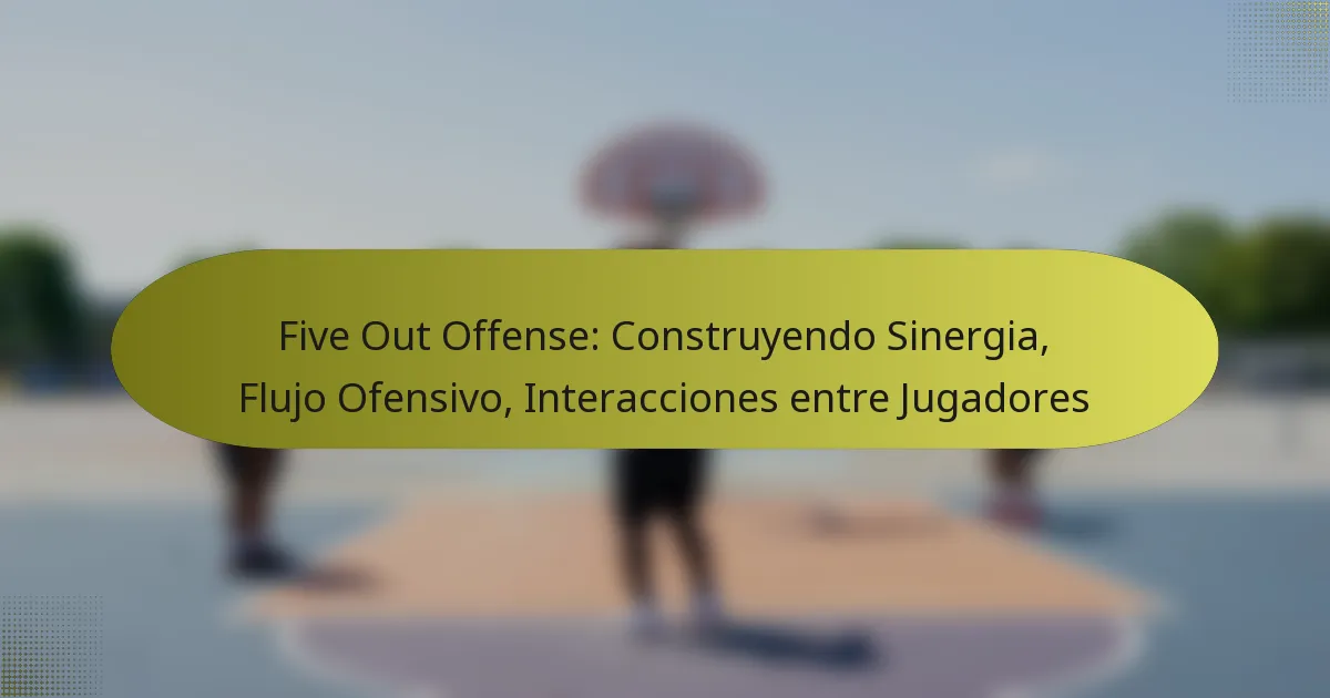 Five Out Offense: Construyendo Sinergia, Flujo Ofensivo, Interacciones entre Jugadores
