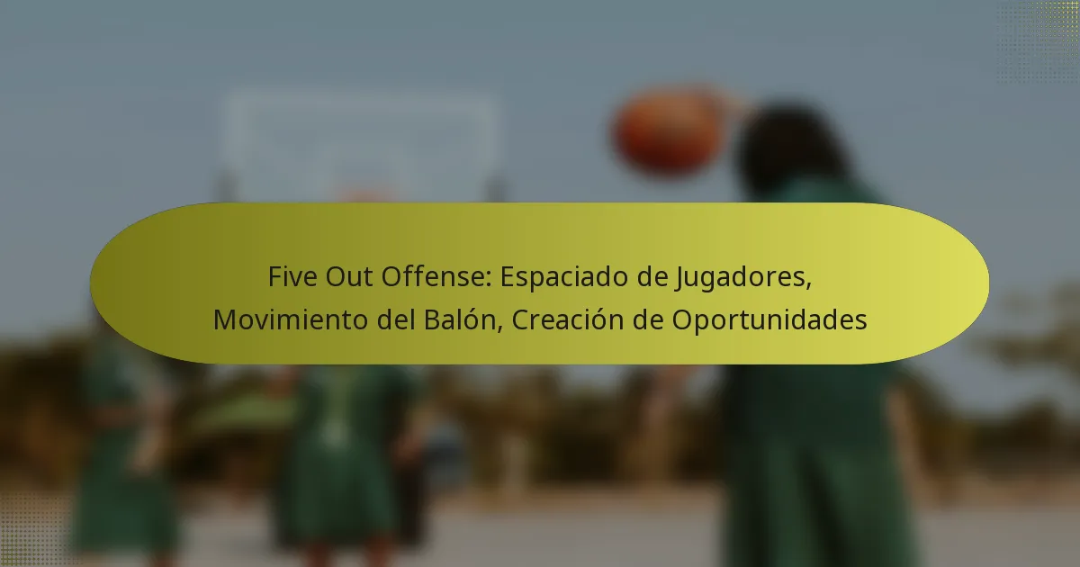 Five Out Offense: Espaciado de Jugadores, Movimiento del Balón, Creación de Oportunidades