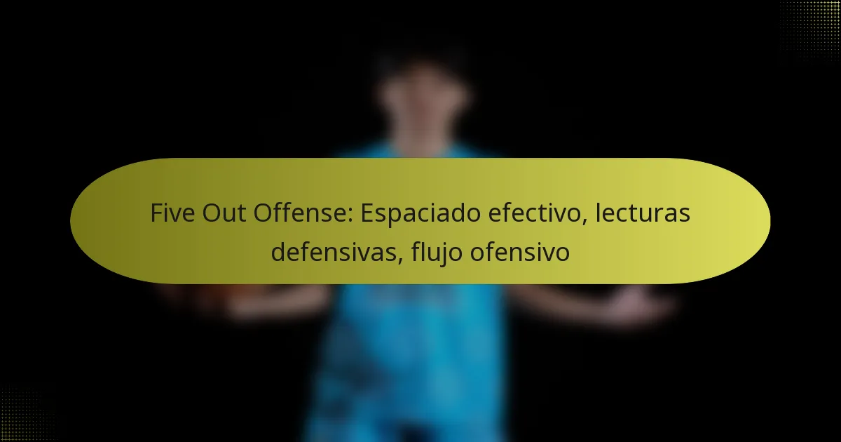 Five Out Offense: Espaciado efectivo, lecturas defensivas, flujo ofensivo