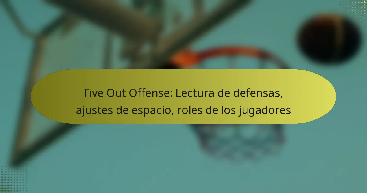 Five Out Offense: Lectura de defensas, ajustes de espacio, roles de los jugadores